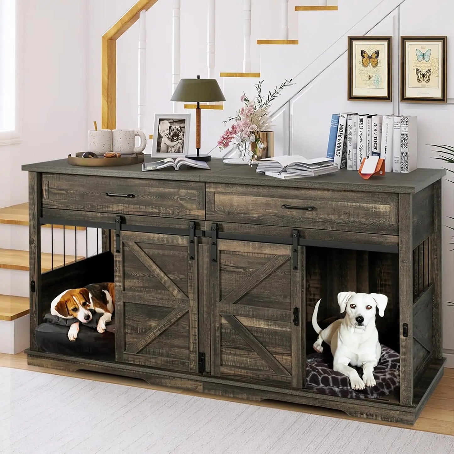 Large Dog Crate with Divider