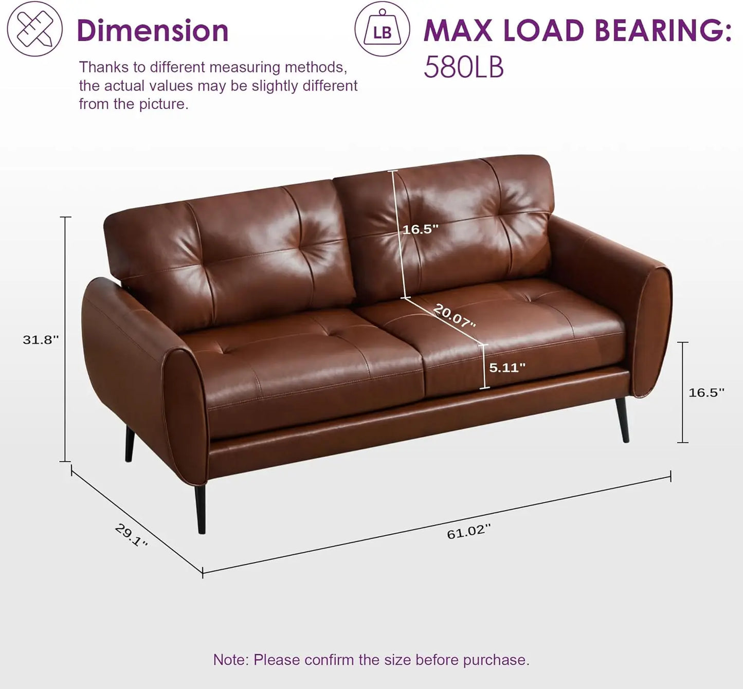 Small Loveseat Sofa Couch