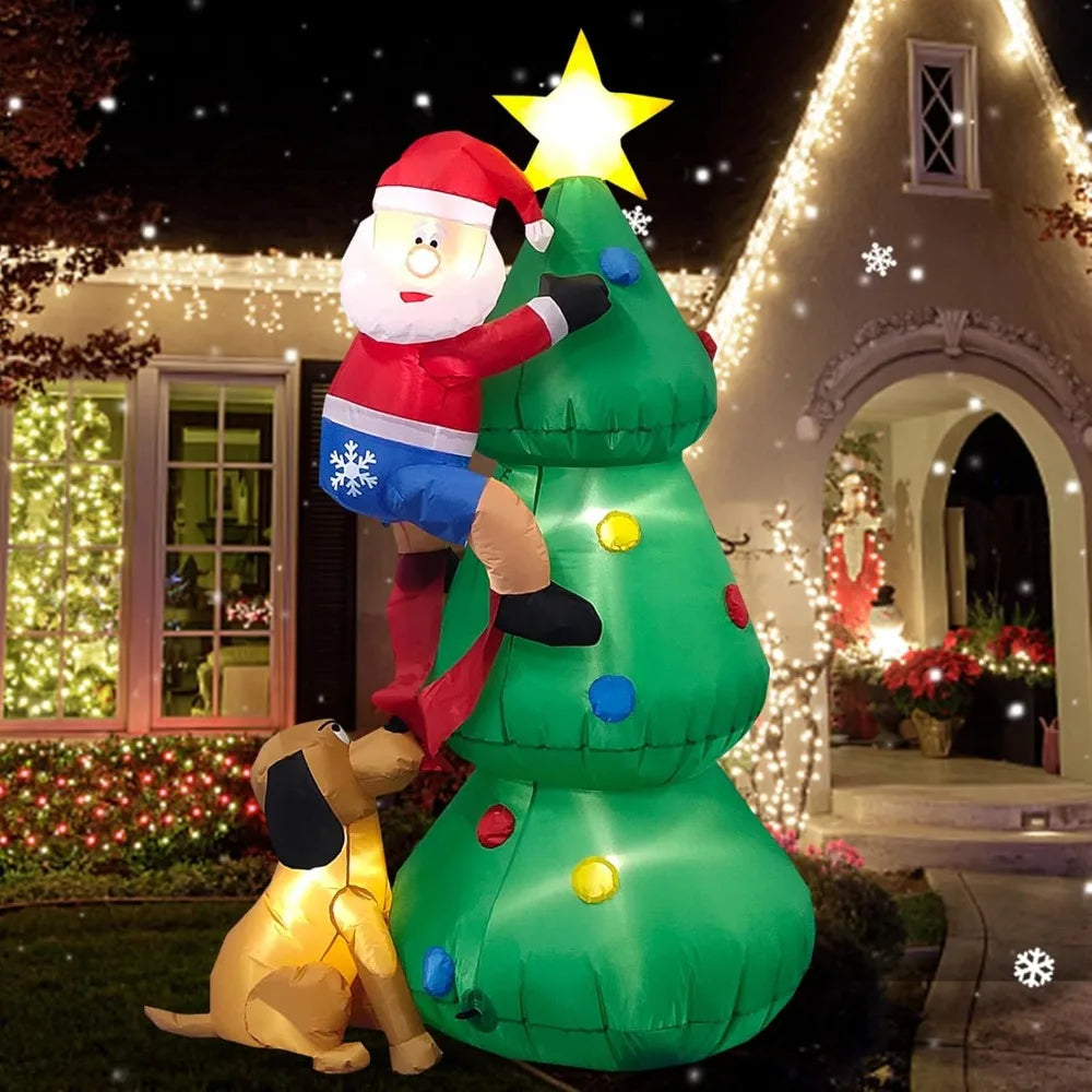 Inflatable Christmas Decor with LED lights