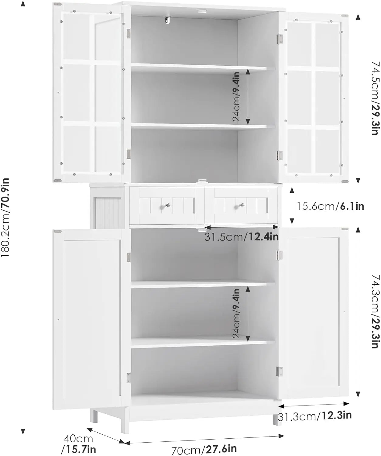 Kitchen Pantry Storage Cabinet