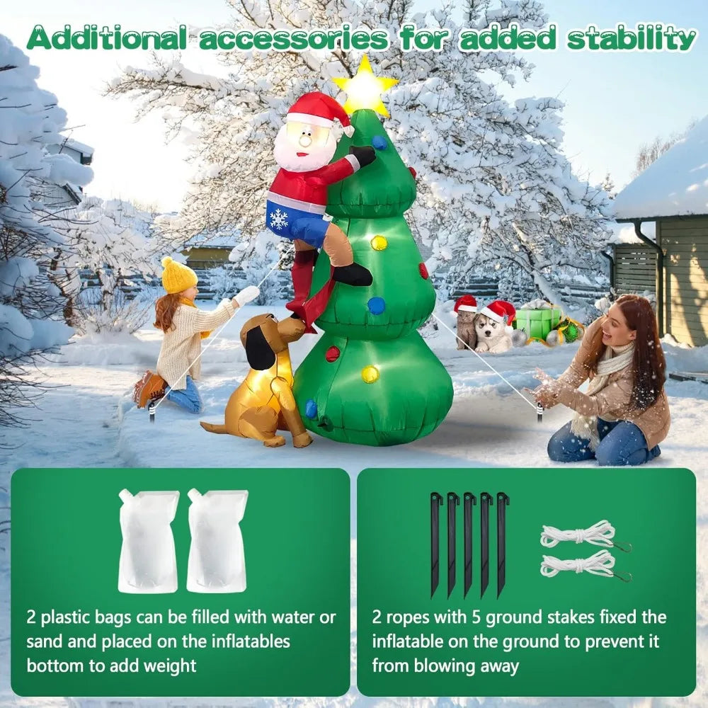 Inflatable Christmas Decor with LED lights