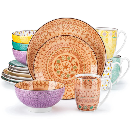 4-Design Porcelain Dinnerware Set