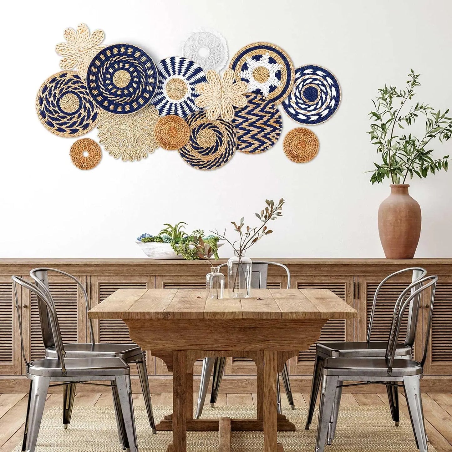 15 Pcs Boho Woven Wall Decor