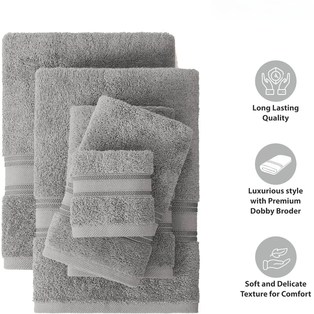 12 Piece Bath Towel Set