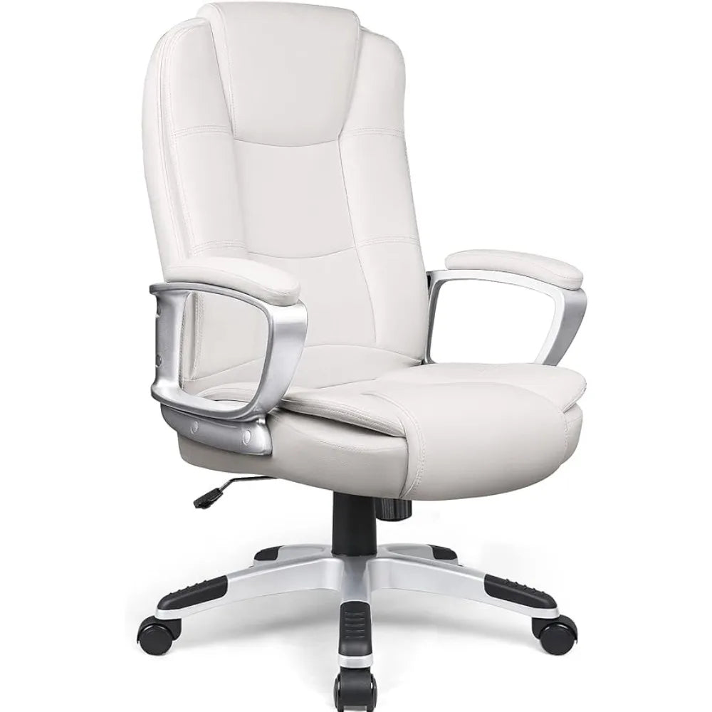 High Back White Computer Chair