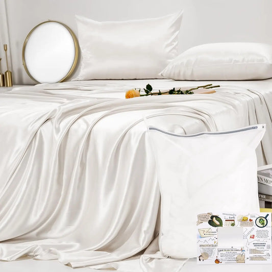 23 Momme Natural 100% Silk Sheet Set