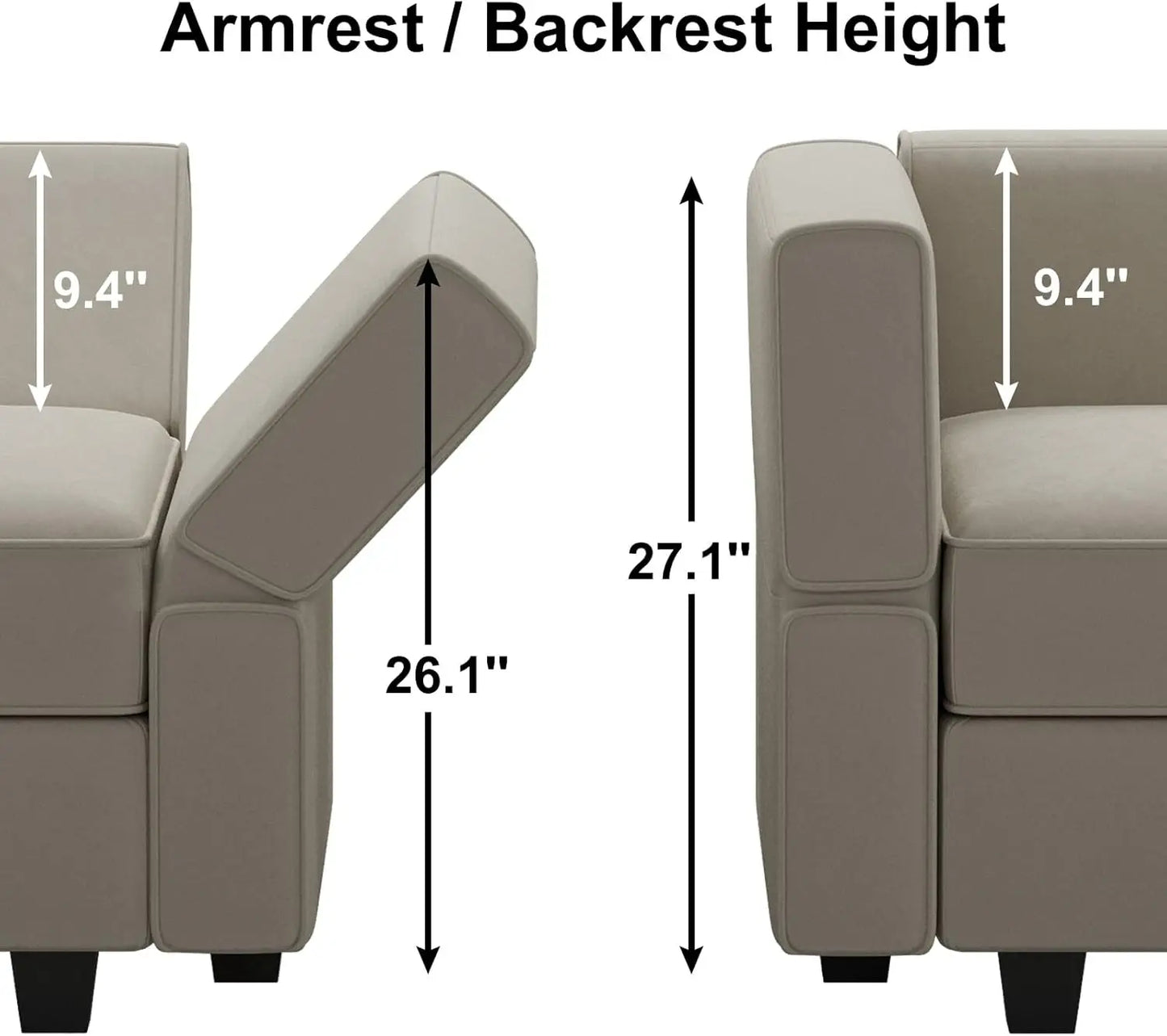 Modular Sectional Sofa with Storage