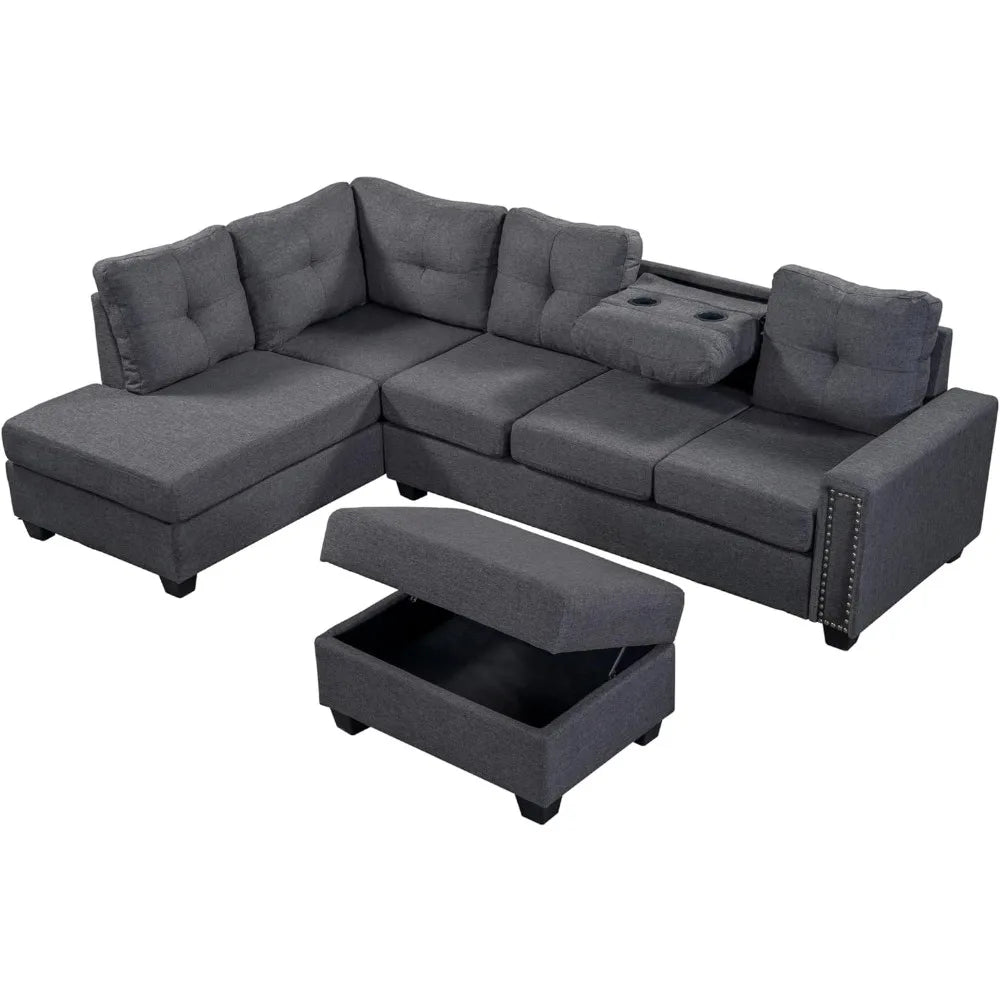 Modular Couch Storage Ottoman