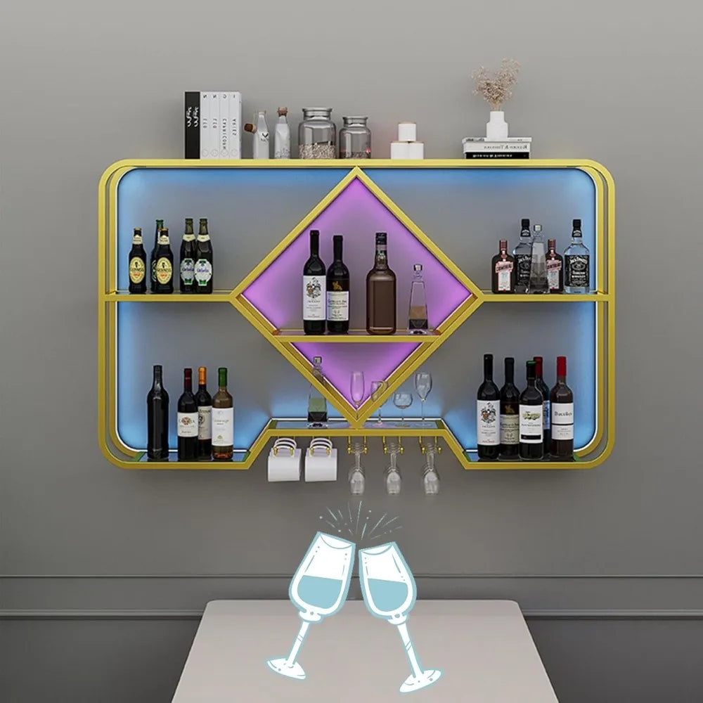 Wall Mounted Bar Shelves