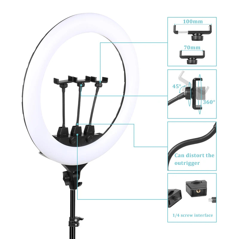 22" LED Light Rings 3200-6500K