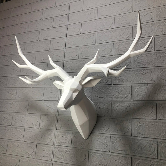 Large Deer Head Statue