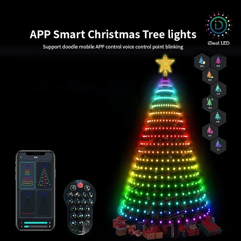 LED String Light Bluetooth Control  Christmas Tree