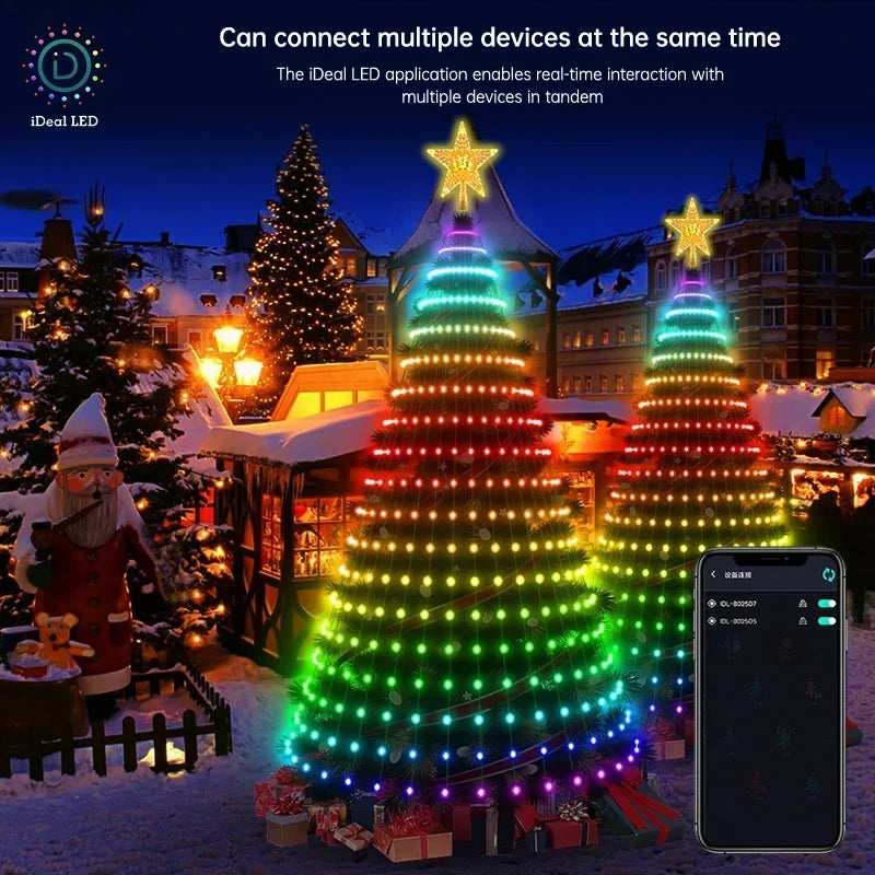 LED String Light Bluetooth Control  Christmas Tree