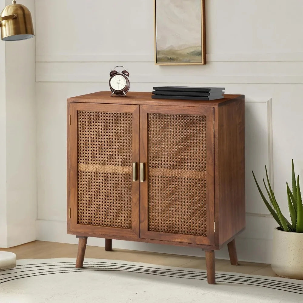 Rattan Buffet Cabinet with Storage