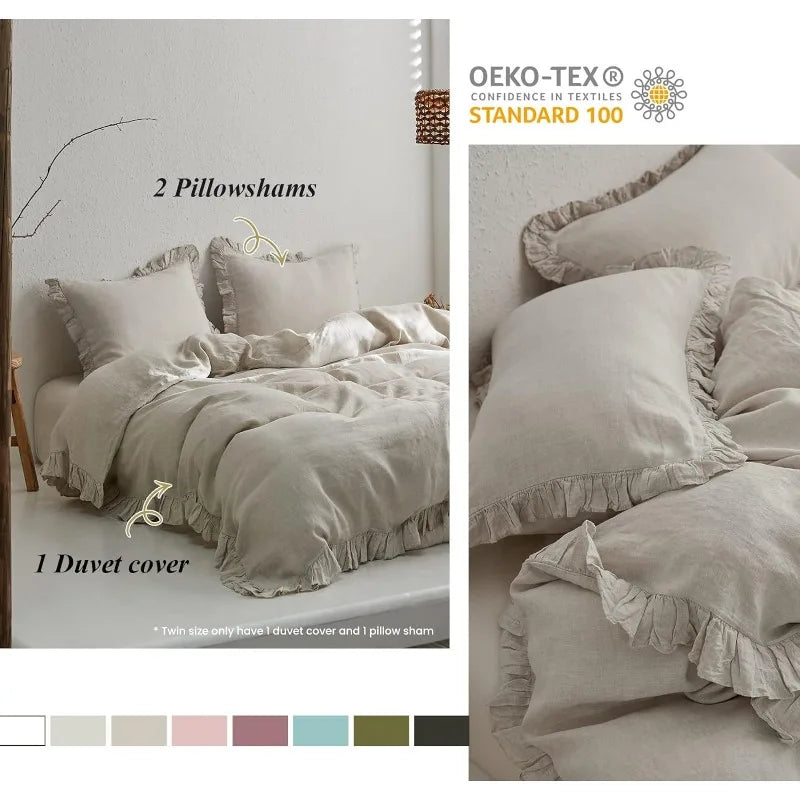 French Linen Duvet Cover Set