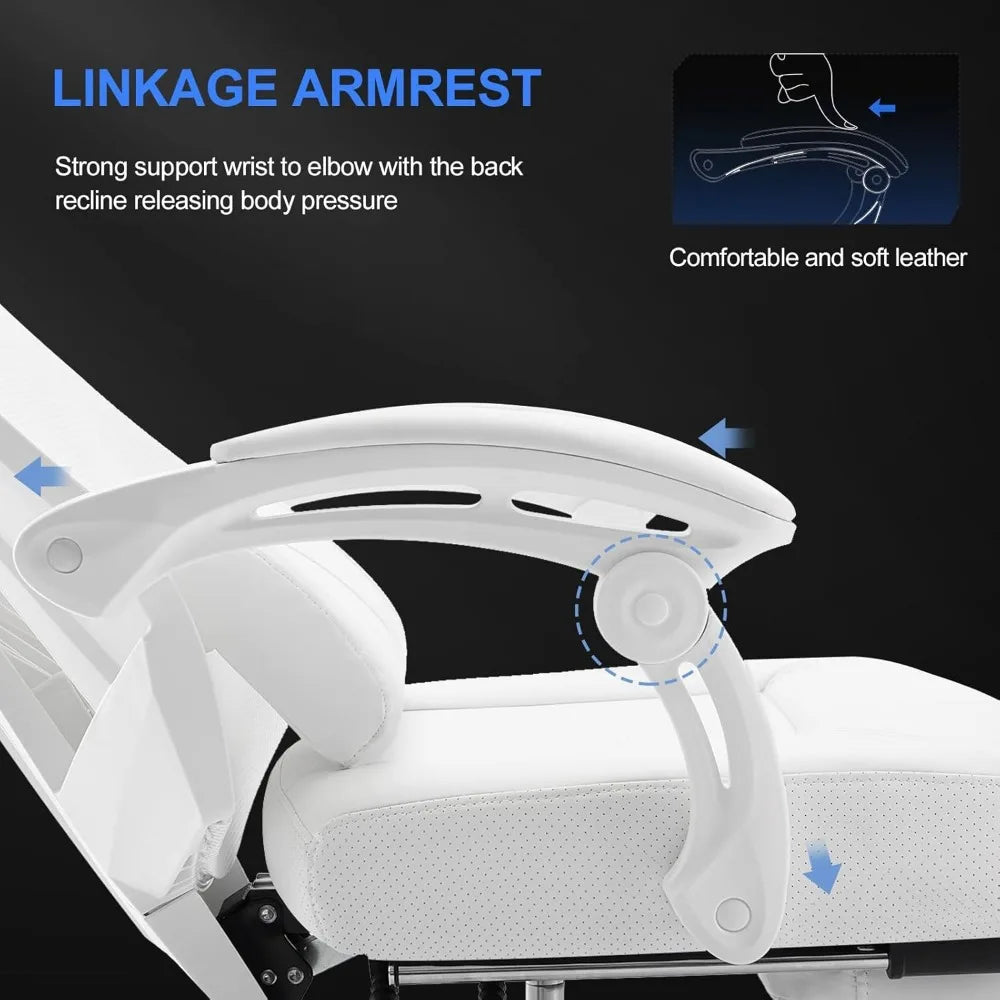 White Ergonomic Office Gaming Chair