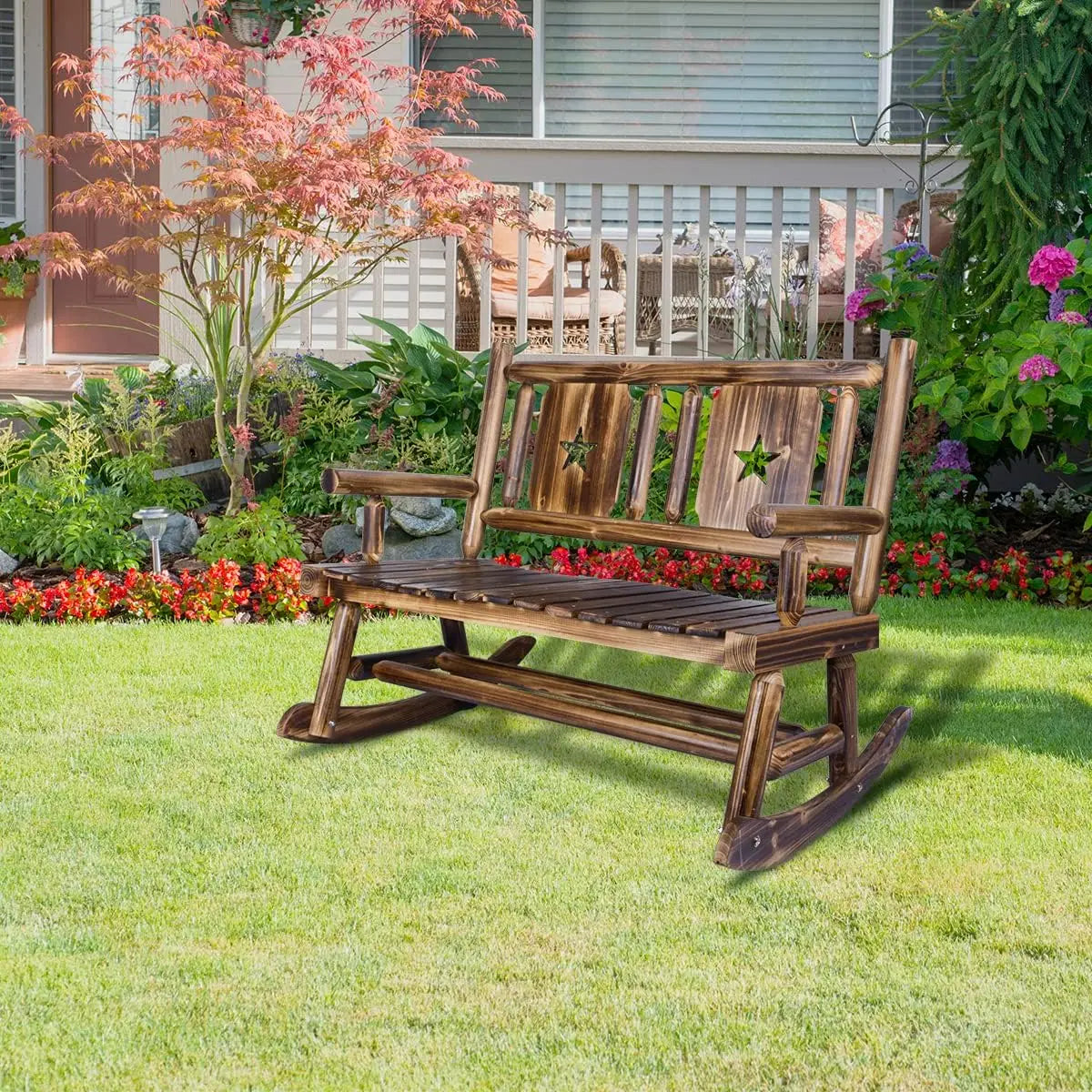 Farmhouse Rocking Bench