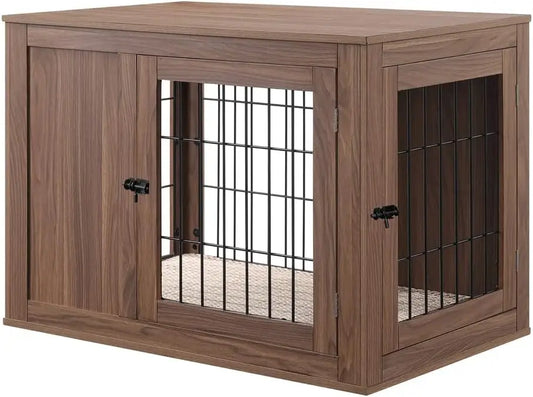 Dog Crate End Table with Cushion