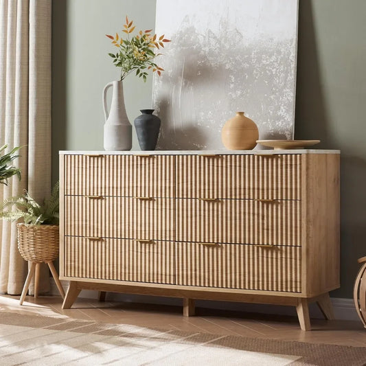 Fluted Modern Chest of Drawers