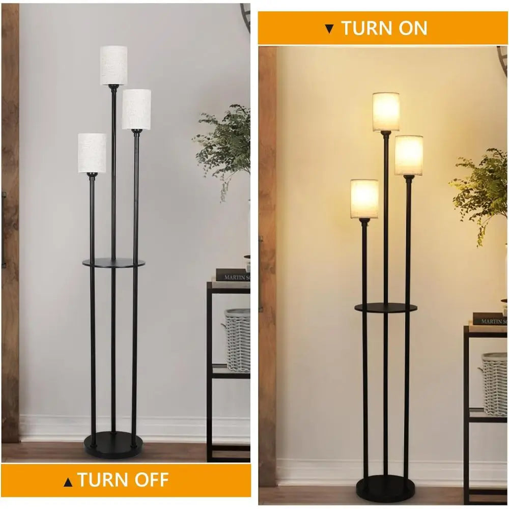 Modern Floor Lamps with Shelves