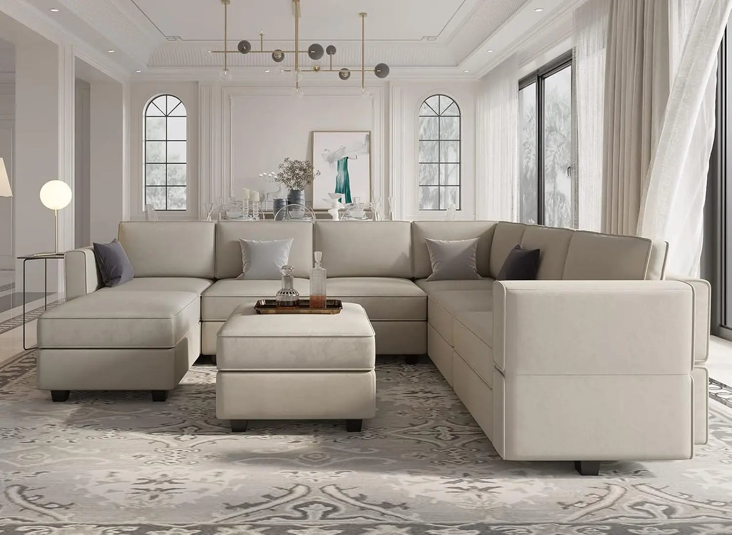 Modular Sectional Sofa with Storage