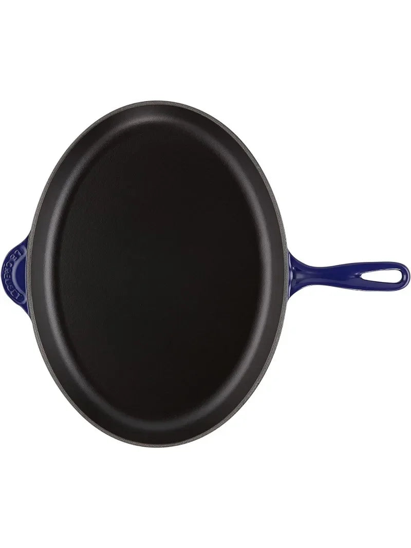 Le Creuset Enameled Cast-Iron 15.75 Inch Skillet, Indigo