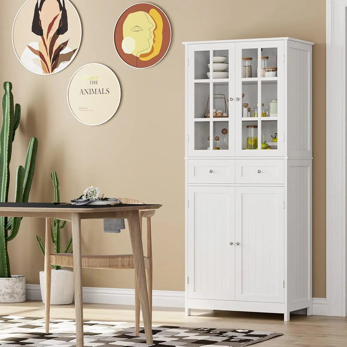 Kitchen Pantry Storage Cabinet