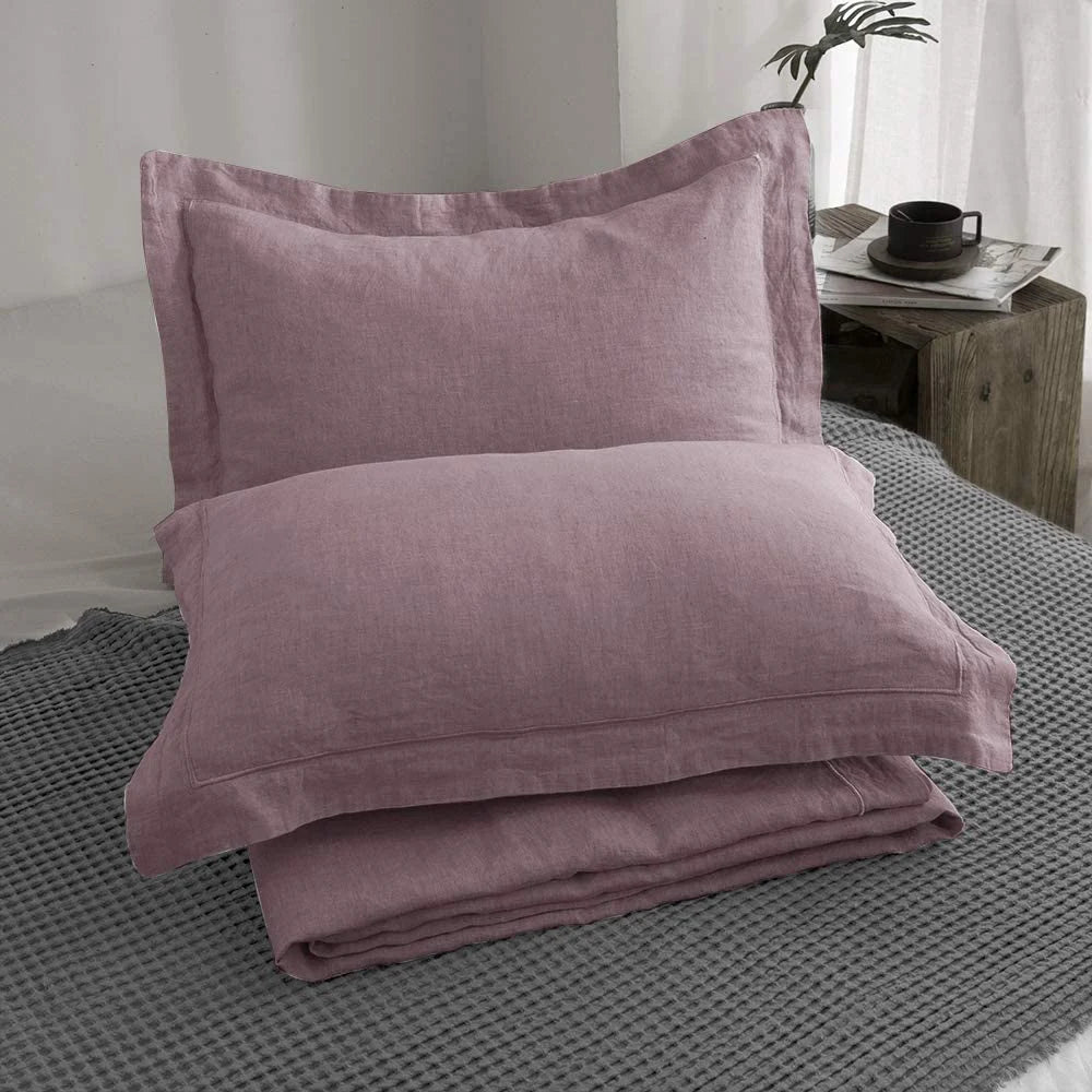 100% Linen Bedding Set 3Pcs Duvet Set