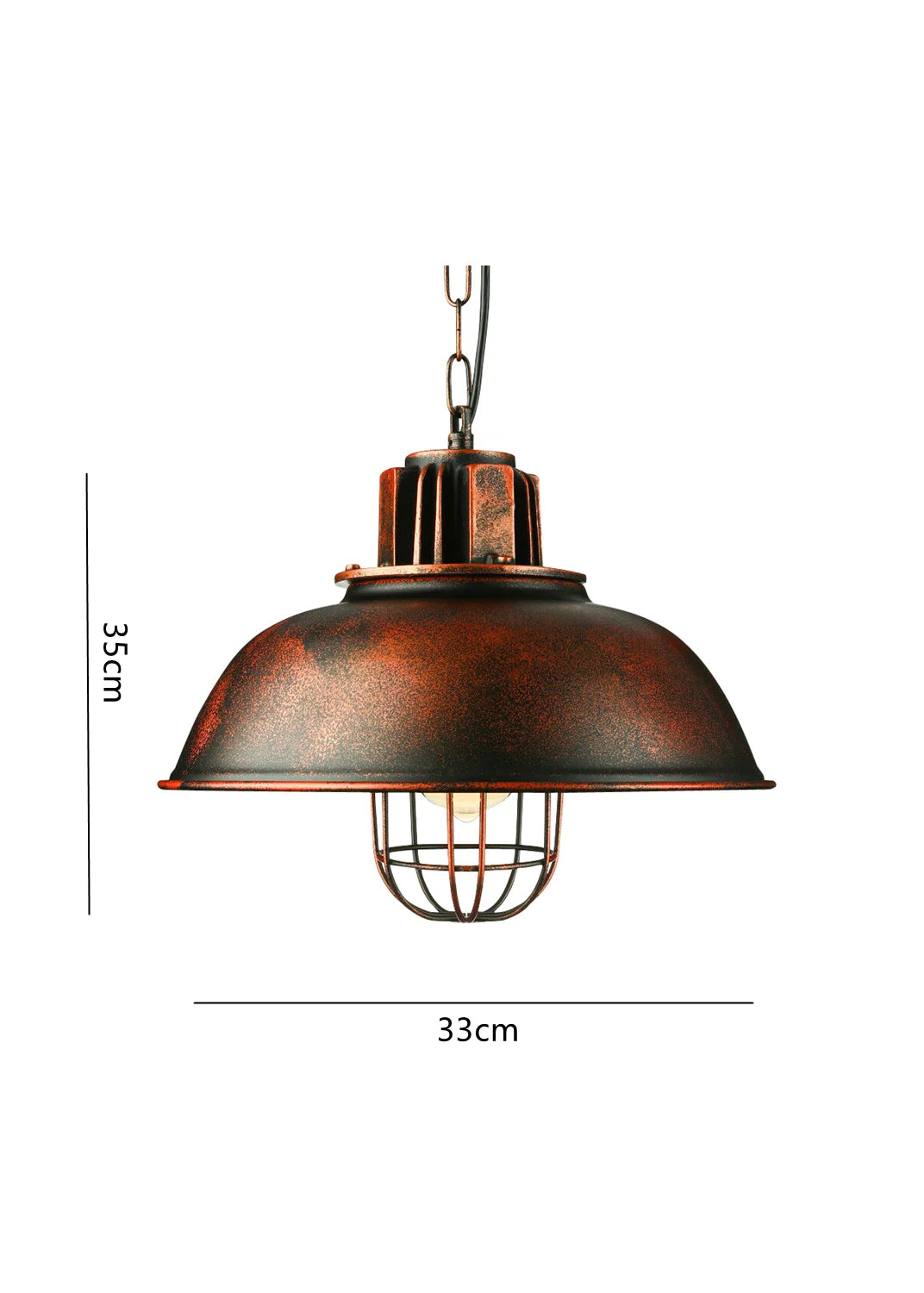 Iron Lamp Shade Retro Chandelier Light Fixture