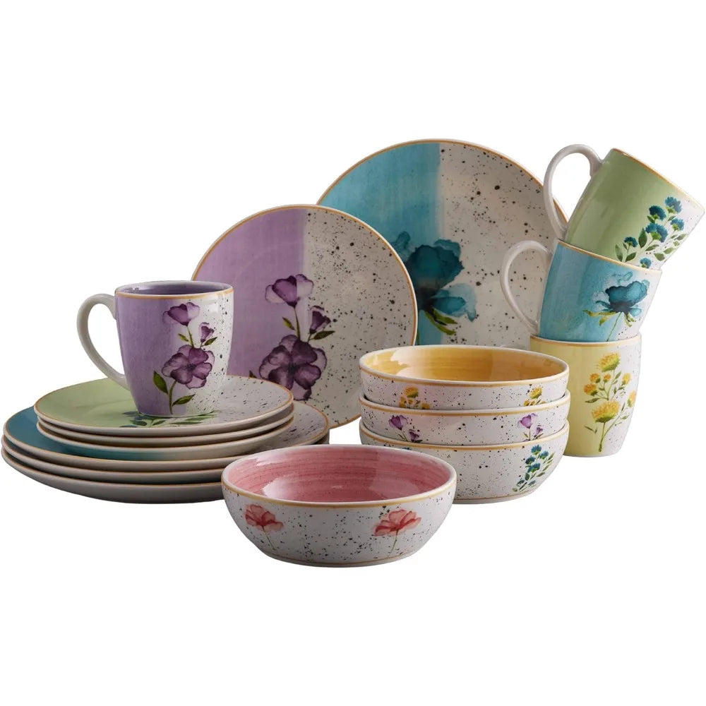 Armonia Hand Painted Floral Dinnerware Set